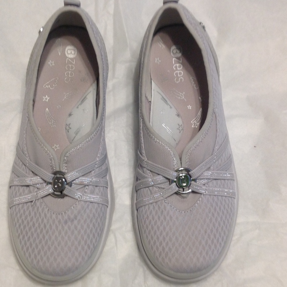 Bzees Niche Grey Chevron. Women's Comfort Shoe